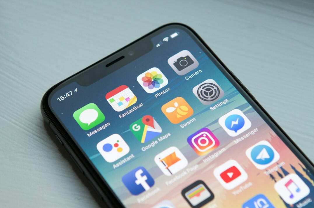 smartphone with insurance app