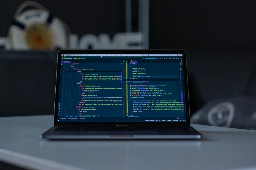programmer writing code